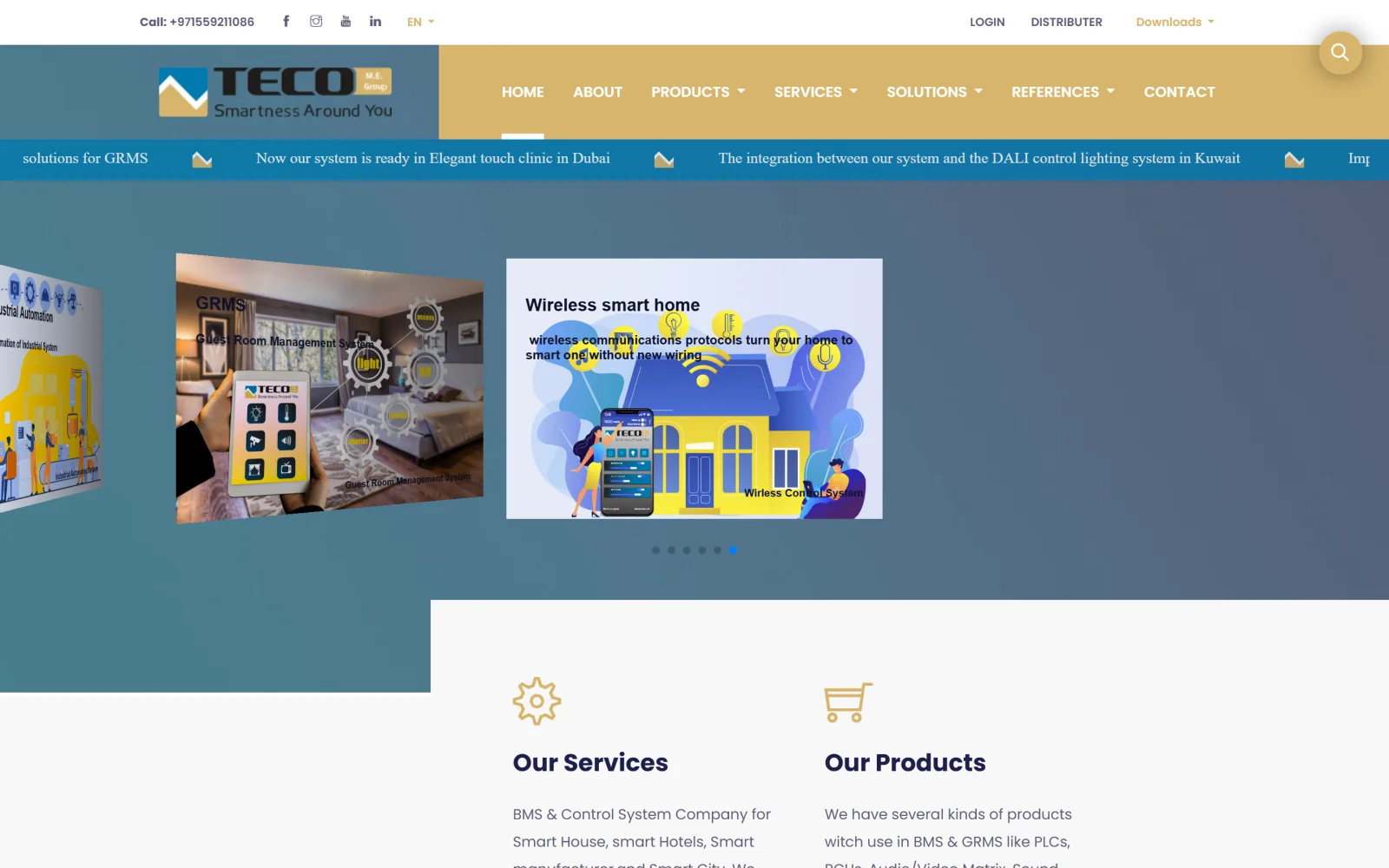 TECO Voice وتطبيق الغرف · أتمتة فوق متحكّمات PLC